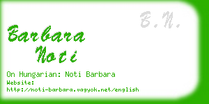 barbara noti business card